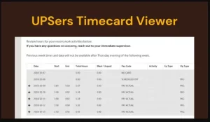Upsers Time Card Viewer